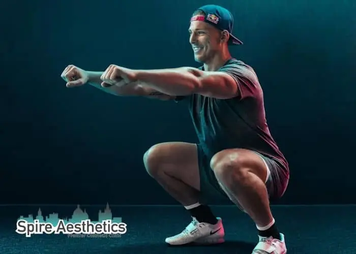 Image of man build leg muscle Blackheath through exercise